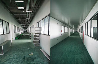 5月14日，志遠(yuǎn)凈化工程項(xiàng)目傳回的新鄉(xiāng)市弘力電源電子無塵車間建設(shè)進(jìn)度